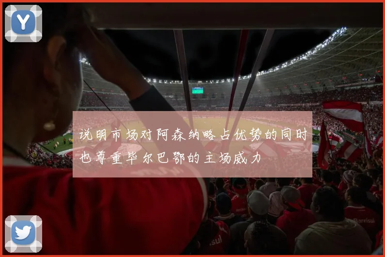 说明市场对阿森纳略占优势的同时也尊重毕尔巴鄂的主场威力